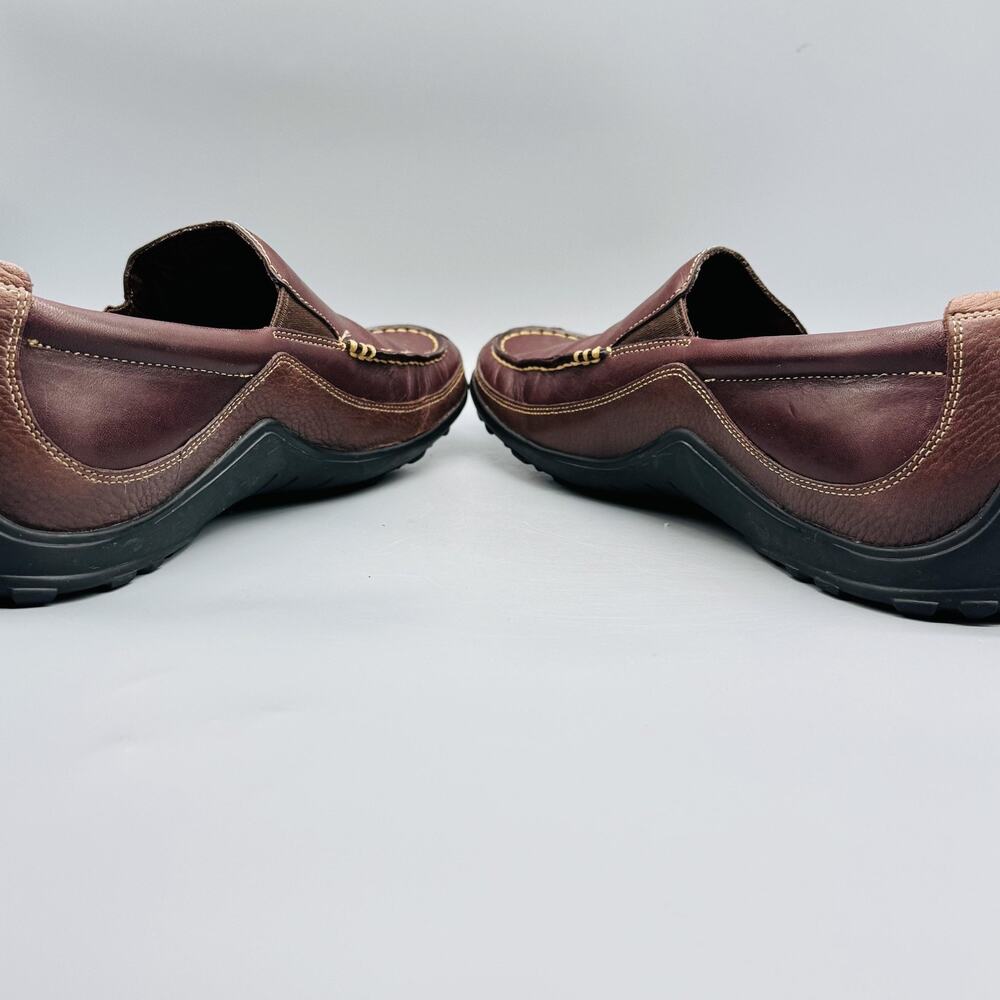 Cole Haan Shoes Mens 11 Brown Leather Slip On Loafers Moc Toe Casual Comfort - Picture 6 of 11